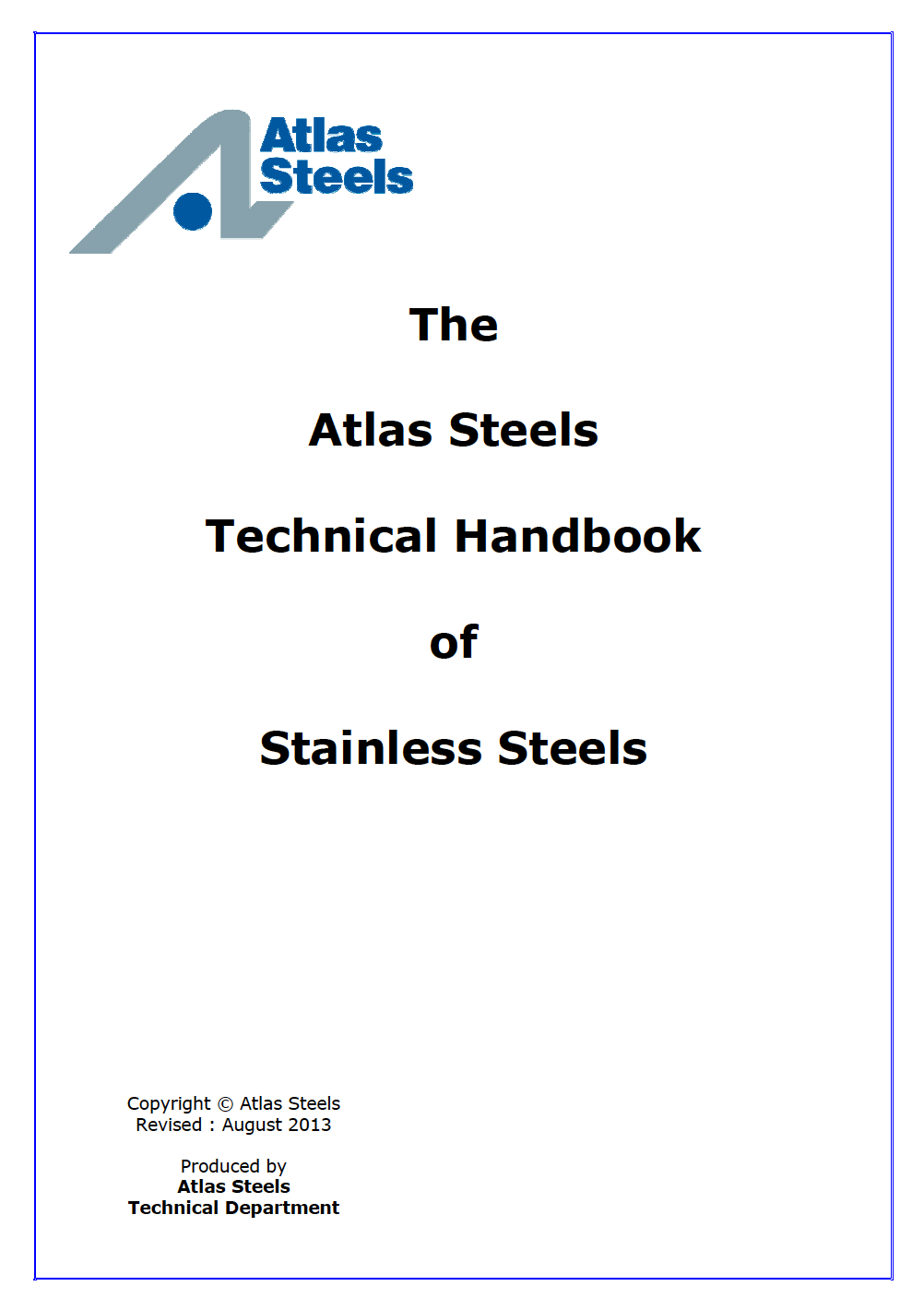 Technical Handbook of Stainless Steel